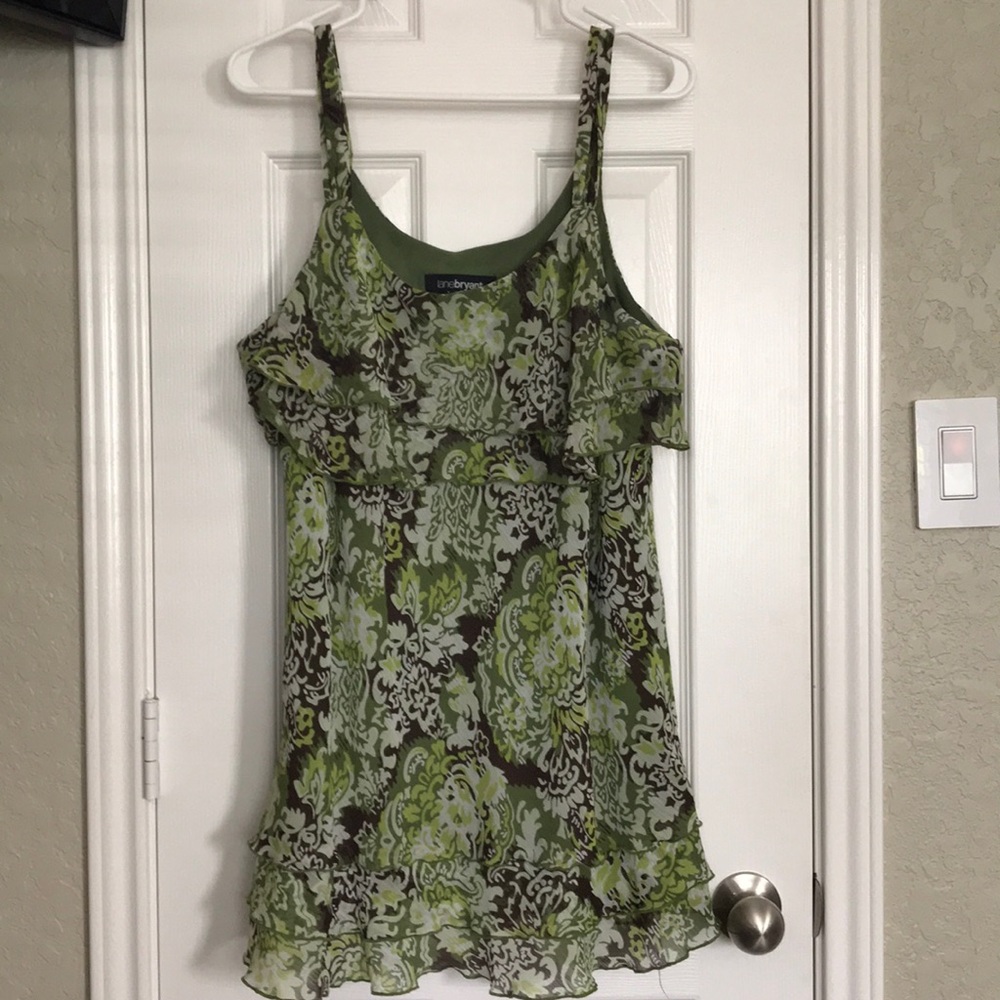 Summer blouse with ruffle accents